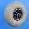 Pneumatic Wheel 3.00-4 - 260 mm (plastic, sliding) Cheng Shin Gray